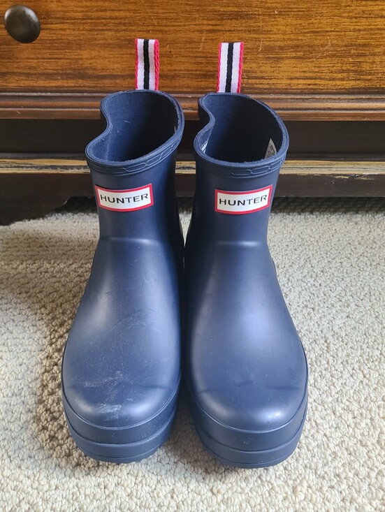 Hunter Shoes - Hunter Blue Short Rain Boots
